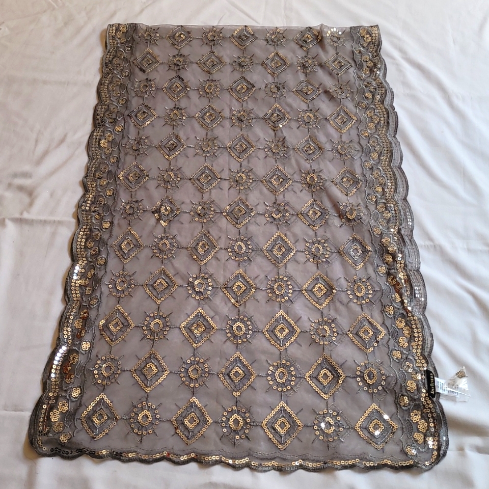Silver Sequence Scarf/Wrap